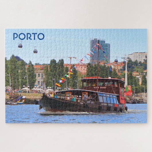 Puzzle Porto : Bateau de croisière, Portugal (Horizontal)