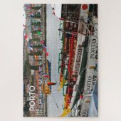 Puzzle Porto : Bateaux de croisière sur le quai, Portugal (Vertical)