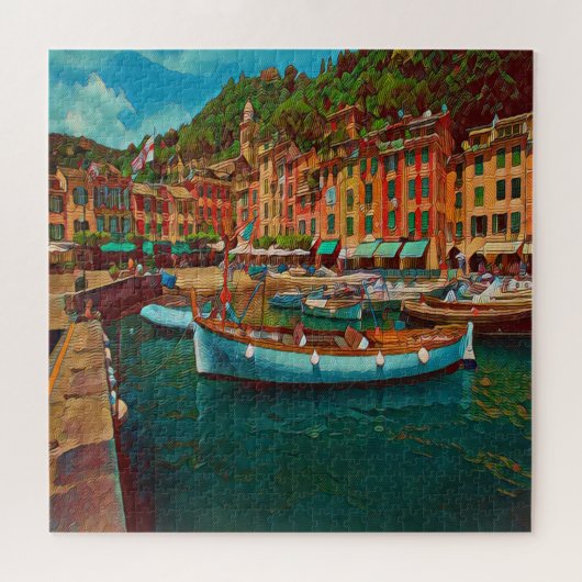 Puzzle PORTOFINO - Italie - petit carré - marina (Horizontal)