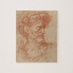 Puzzle Portrait à la sanguine de style baroque Renaissanc