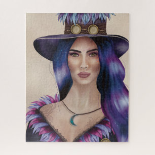 Puzzle Portrait à l'aquarelle d'une femme inspirée du ste