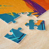 Puzzle Portrait abstrait de chien Basenji (Côté)