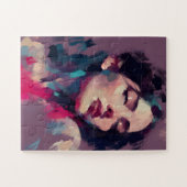 Puzzle Portrait Abstrait de Lumière Néon (Horizontal)