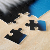 Puzzle Portrait adorable Kitten avec de beaux yeux bleus (Côté)