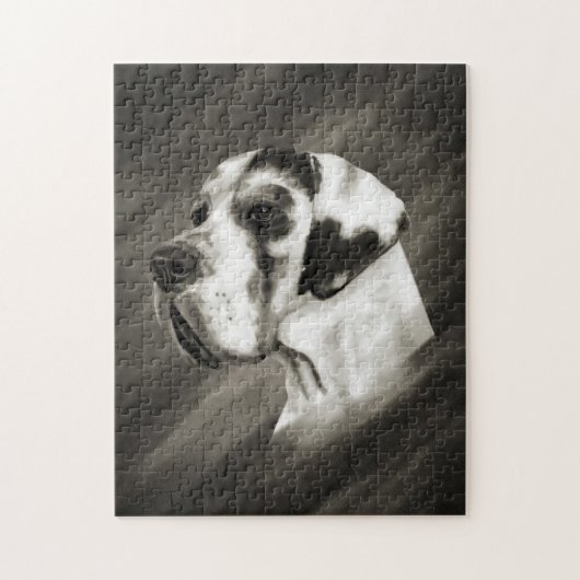 Puzzle Portrait Arlequin Great Dane (Vertical)
