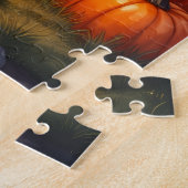 Puzzle Portrait artistique d'Halloween confortable de Lab (Côté)