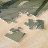 Puzzle Portrait beagle dans l'herbe (Côté)