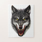 Puzzle Portrait cool Wolf (Vertical)