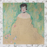 Puzzle Portrait d'Amalie Zuckerkandl par Gustav Klimt<br><div class="desc">Le Portrait inachevé d'Amalie Zuckerkandl (1917) de Gustav Klimt est un portrait vintage de l'époque victorienne symbolisant l'art du portrait d'une femme assise avec ses bras pliés vers elle et sa robe de l'épaule qui coule au sol. Les critiques d'art prédisent que cette pièce aurait incorporé la technique classique de...</div>