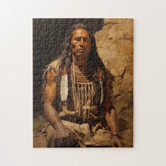 Puzzle Portrait d'Amérindien (Vertical)