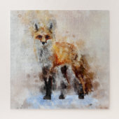Puzzle Portrait d'aquarelle Red Fox 02 (Vertical)