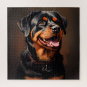 Puzzle Portrait d'art du réalisme Rottweiler (Vertical)