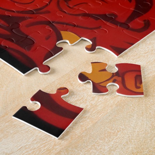 Puzzle Portrait d'art psychédélique (Côté)