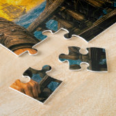 Puzzle Portrait de Barbe Noire tempête de pirate (Côté)
