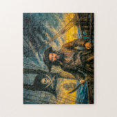 Puzzle Portrait de Barbe Noire tempête de pirate (Vertical)