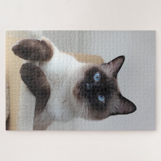Puzzle Portrait de chat de Siamese (Horizontal)