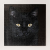 Puzzle Portrait de chat noir (Horizontal)
