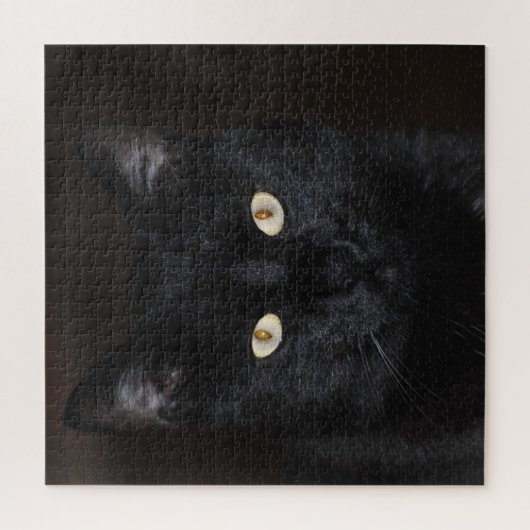Puzzle Portrait de chat noir (Vertical)