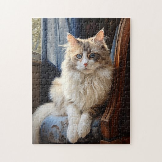 Puzzle Portrait de chat Ragdoll (Vertical)