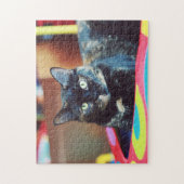 Puzzle Portrait de chaton écaille de tortue mignon (Vertical)