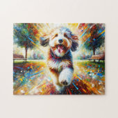 Puzzle Portrait de chien Aussiedoodle Impression d'art ac (Horizontal)