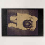 Puzzle Portrait de chien Carlin mignon (Horizontal)