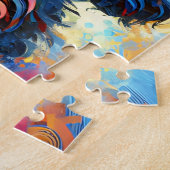 Puzzle Portrait de chien Cockapoo Impression d'art acryli (Côté)