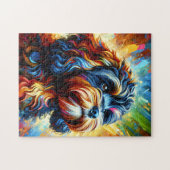 Puzzle Portrait de chien Cockapoo Impression d'art acryli (Horizontal)