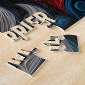 Puzzle Portrait de chien d'art de Queue de papier Terrier (Côté)