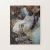 Puzzle Portrait de chien de berger australien (Vertical)