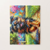 Puzzle Portrait de chien Griffon de Bruxelles Impression (Vertical)