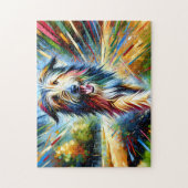 Puzzle Portrait de chien Irish Wolfhound Impression d'art (Vertical)