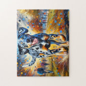 Puzzle Portrait de chien léopard Catahoula - Impression a (Vertical)