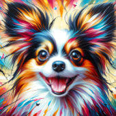 Puzzle Portrait de chien Papillon Impression d'art acryli