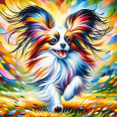 Puzzle Portrait de chien Papillon Impression d'art en acr