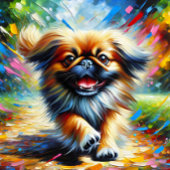 Puzzle Portrait de chien Pékinois Impression d'art acryli