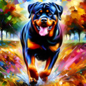 Puzzle Portrait de chien Rottweiler Impression d'art en a