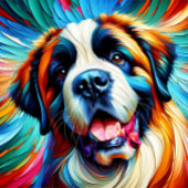 Puzzle Portrait de chien Saint-Bernard Impression d'art e
