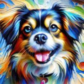 Puzzle Portrait de Chien Spaniel Tibétain Impression d'Ar