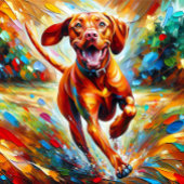 Puzzle Portrait de chien Vizsla Acrylique Art Imprimer Am