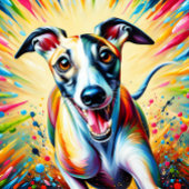 Puzzle Portrait de chien Whippet Impression d'art acryliq