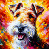 Puzzle Portrait de chien Wire Fox Terrier Impression d'ar