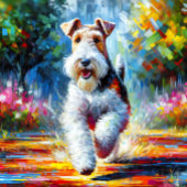 Puzzle Portrait de chien Wire Fox Terrier Impression d'ar
