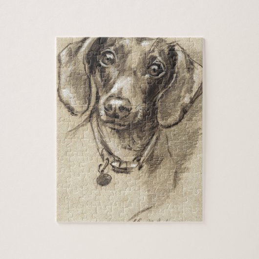 Puzzle Portrait de Dachshund (Vertical)
