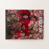 Puzzle Portrait de famille avec nom (Horizontal)