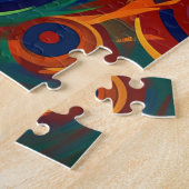 Puzzle Portrait de famille de chat abstrait (Côté)