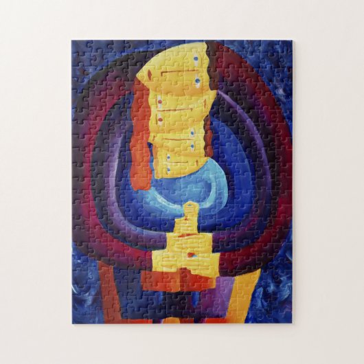 Puzzle Portrait de famille moderne ensemble (Vertical)