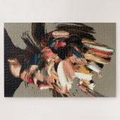 Puzzle Portrait de femme abstrait Expression de coup de p (Horizontal)