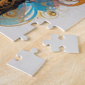 Puzzle Portrait de femme, style steampunk (Côté)