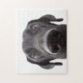 Puzzle Portrait de fermeture Black Labrador (Vertical)